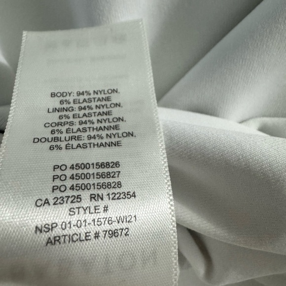 Babaton White Long Sleeve Bodysuit - Picture 7 of 7